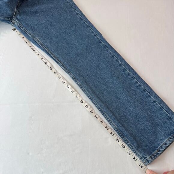 Levi’s 505 Vintage Lower Rise Straight Leg Blue Jeans Women's size 6 mis Short - Picture 7 of 9